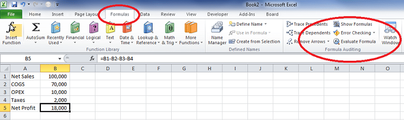 Excel Formula Auditing Tips For Improving The Quality Of Your Models