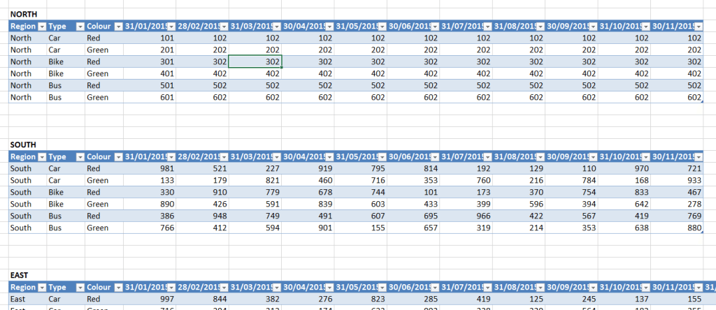 How to combine multiple tables with Excel Power Query