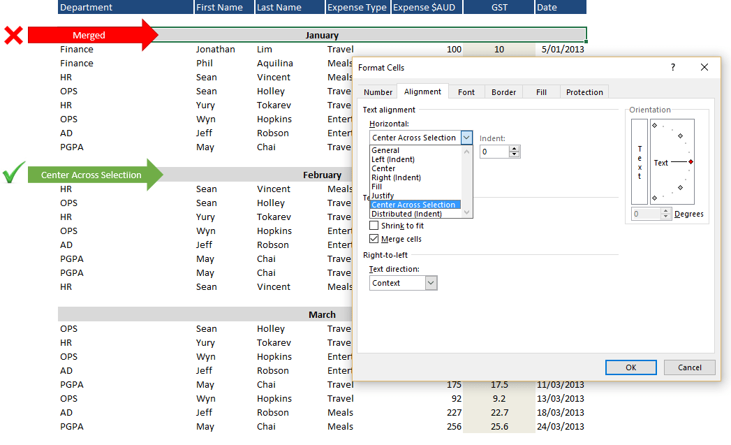 merge excel