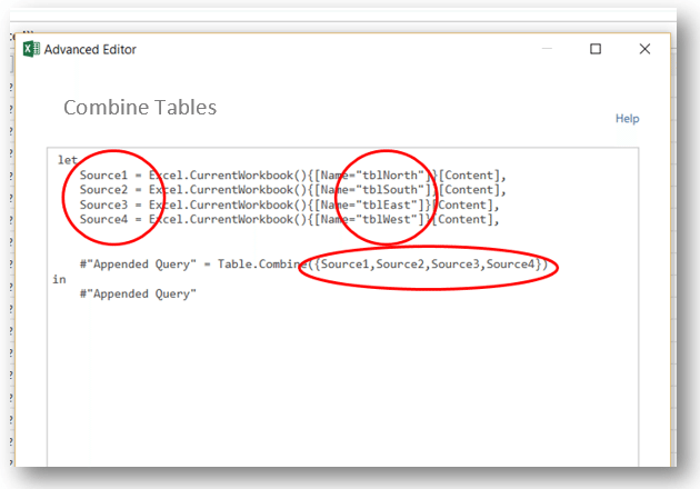 How to combine multiple tables with Excel Power Query