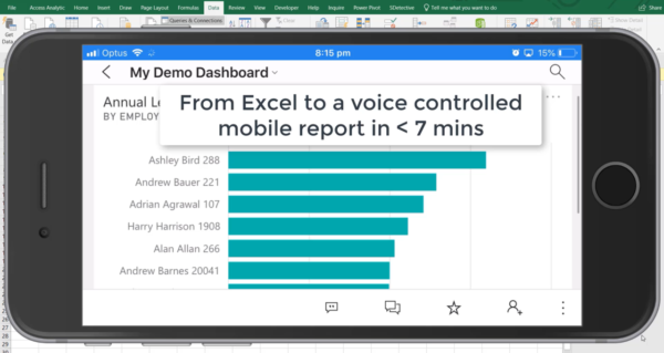 Voice controlled Power BI 