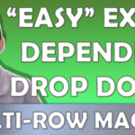Easiest Excel Multiple Row Dependent Drop Down List