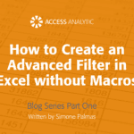 How to Create an Advanced Filter in Excel without Macros